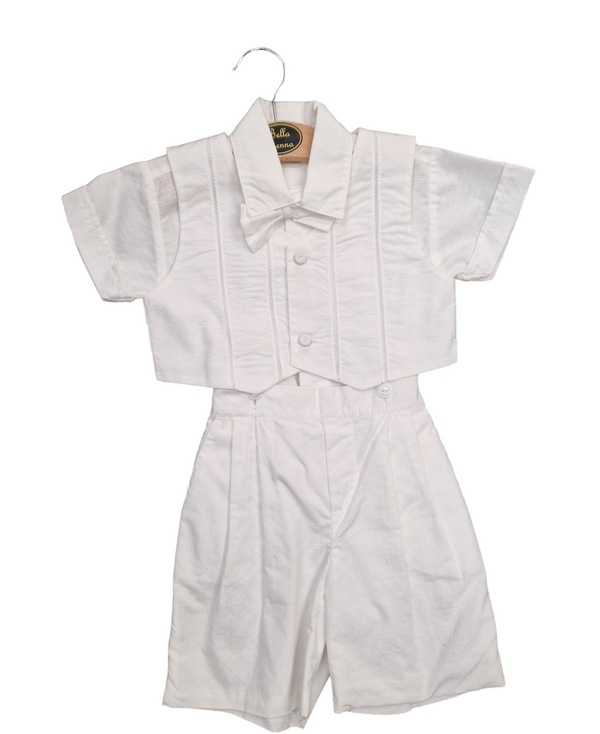 Pretty Orginals Boys White Traditional 4 Piece Set - Christening - DL07855