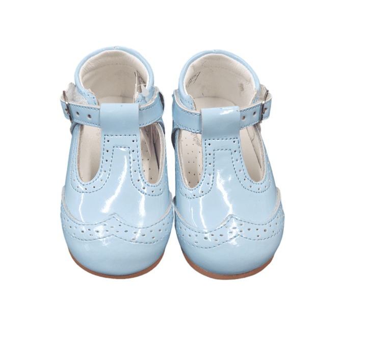 Beau Kid Boys Sky Blue Patent Leather Shoes - Jack
