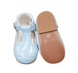 Beau Kid Boys Sky Blue Patent Leather Shoes - Jack