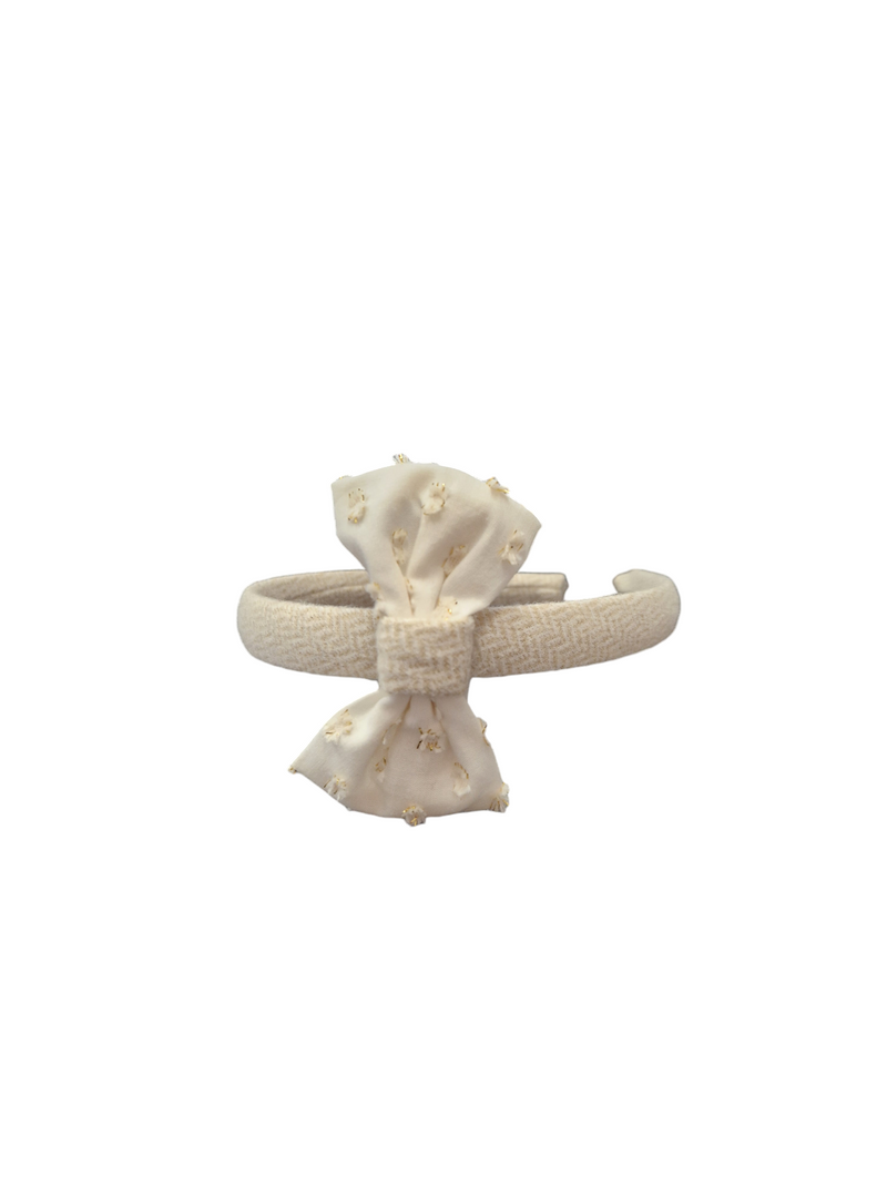 Basmarti Beige & Ivory Headband To Match - 24910 & 24911