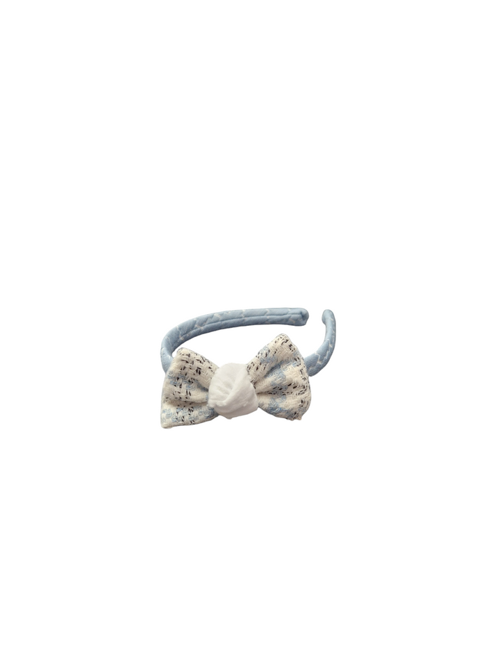Basmarti Blue Velour Hair Clip To Match - 24512 & 24510