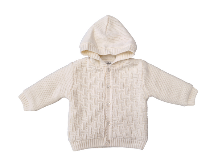 Sarah Louise Chunky Knitted Jacket -  008178 - Ivory