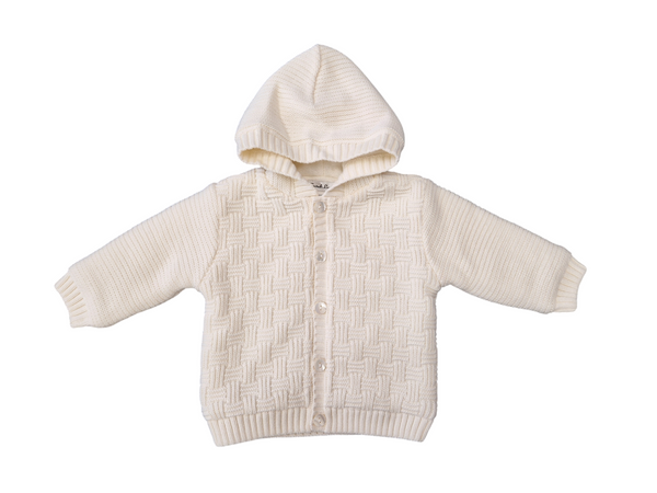 Sarah Louise Chunky Knitted Jacket -  008178 - Ivory