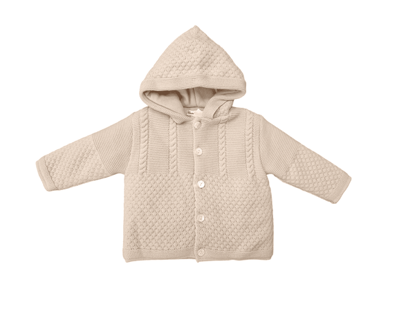 Sarah Louise Chunky Knitted Jacket -  008067 - Beige