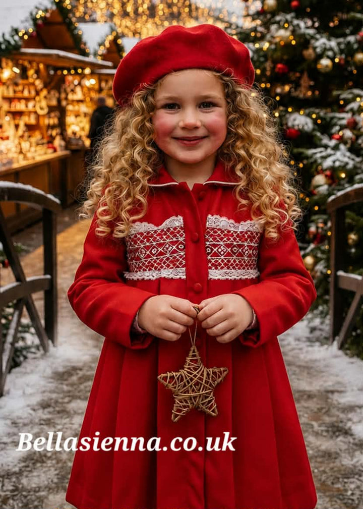 Pretty Originals Red Traditional Coat & Hat - MC01221