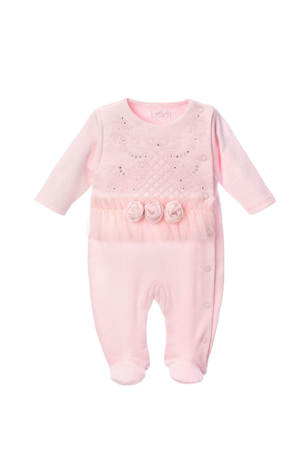 Sofija "ROZA" Pink Cotton Babygrow