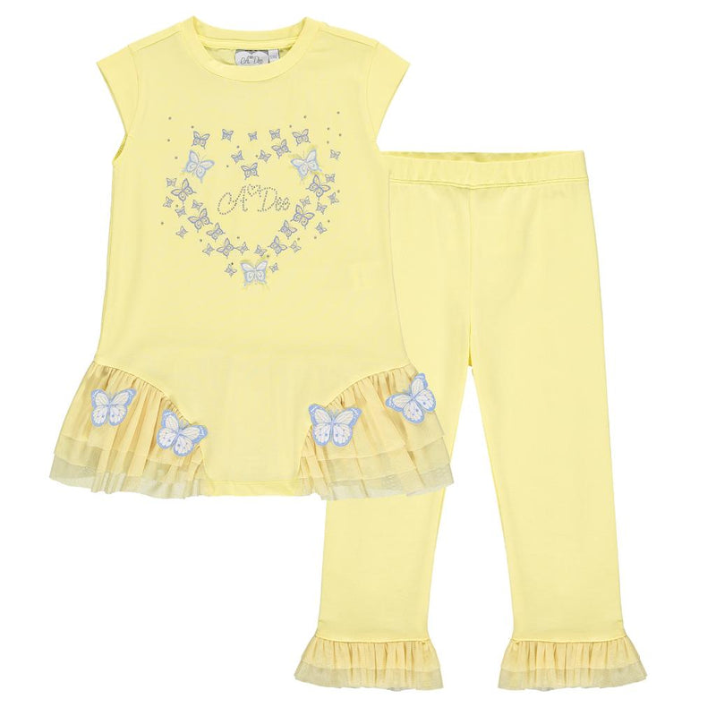A*Dee Jinty Tulle Leggings Set - S223519 - Summer-Lemon Cake