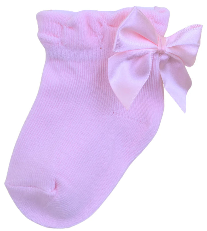 Pex Ribbon Ankle Socks Pink