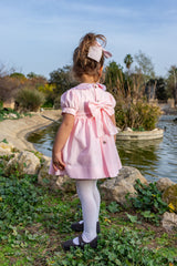 AW24 Naxos Pink Hair Bow To Match The Smocked Dress
