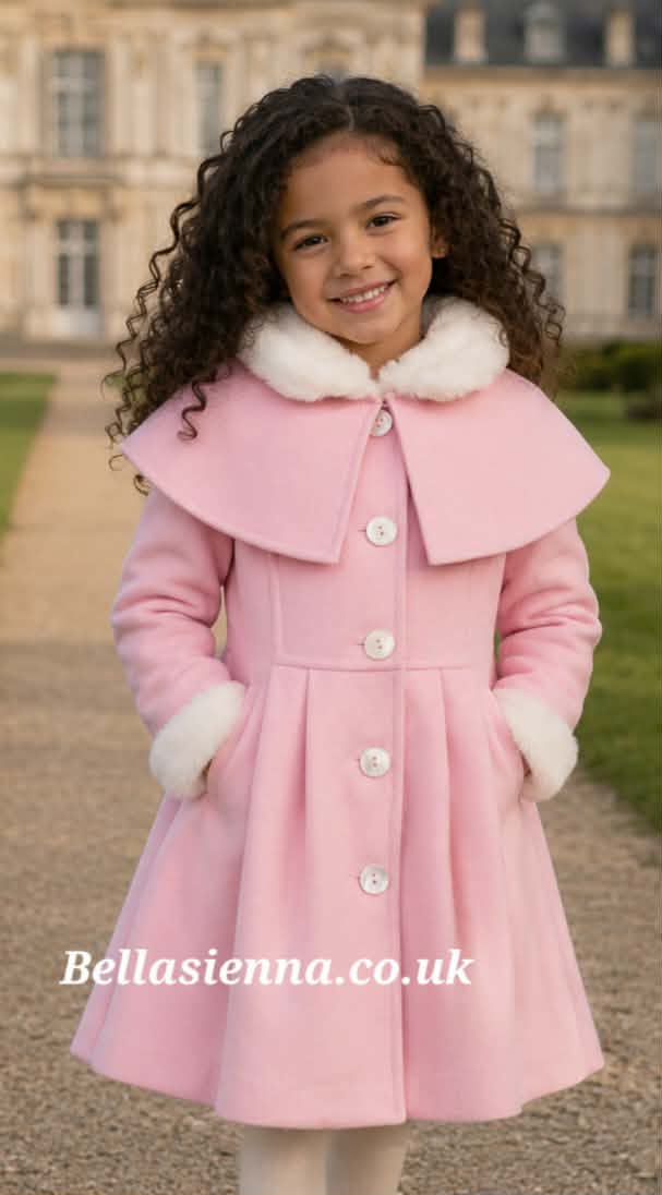 Sarah Louise Heritage Collection Traditional Style Coat & Cape - Pink - C9500 - NO HAT