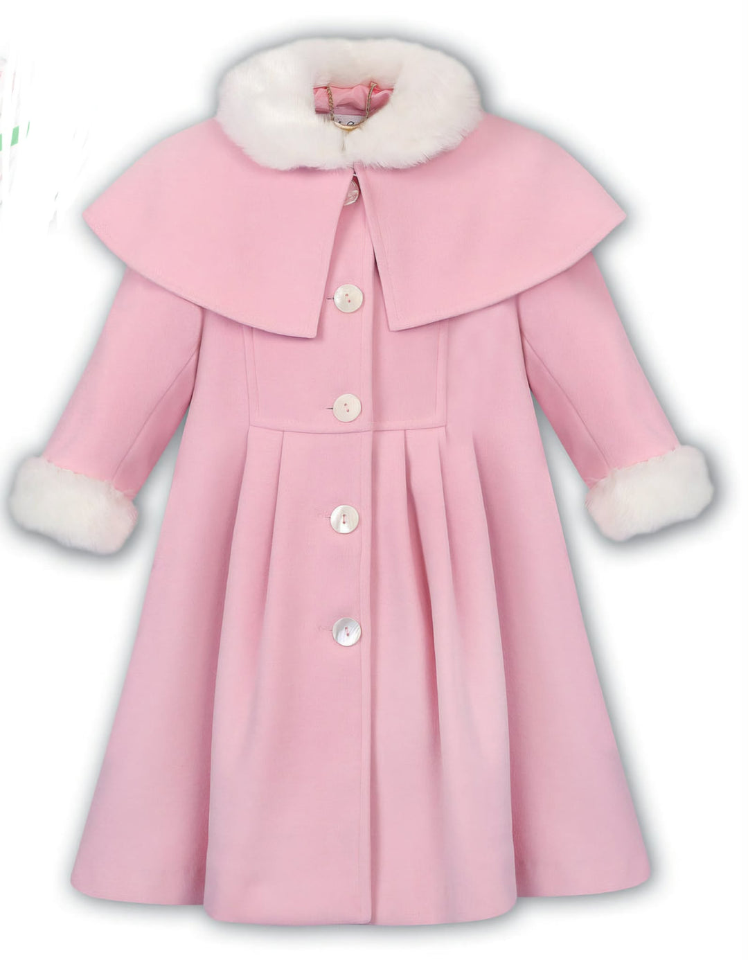 Sarah Louise Heritage Collection Traditional Style Coat & Cape - Pink - C9500 - NO HAT