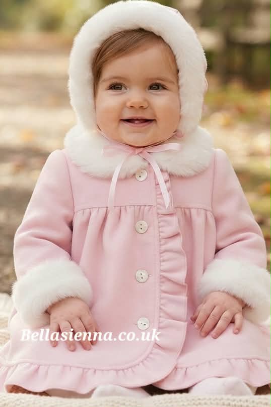 Sarah Louise Girls Traditional Style Coat & Bonnet- 013164