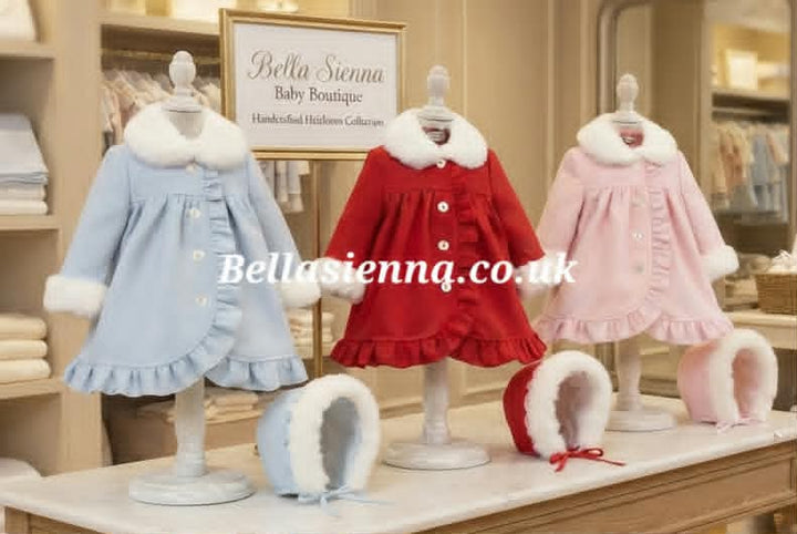 Sarah Louise Girls Traditional Style Coat & Bonnet- 013164