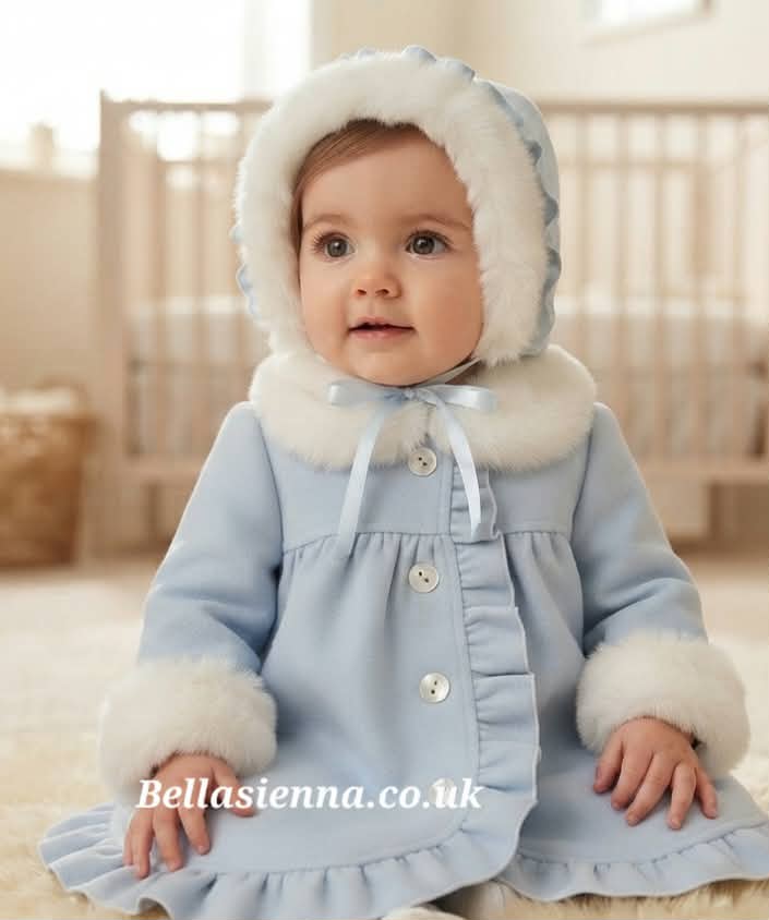 Sarah Louise Girls Traditional Style Coat & Bonnet- 013164