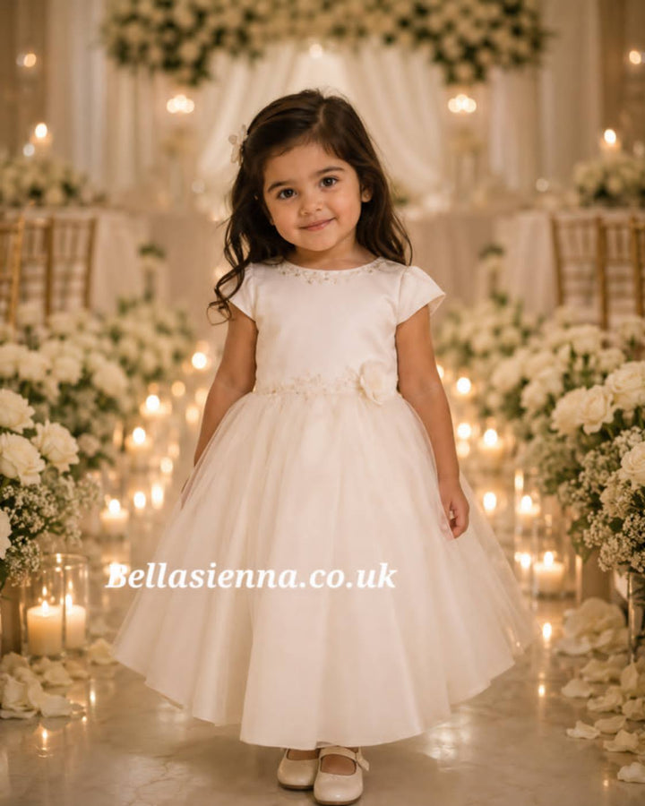 Sarah Louise Ivory Ceremonial Ballerina Dress 070136