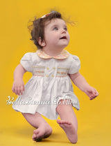 Pretty Originals Multicoloured Check Hand Smocked Outfit & Matching Hair Clip - MT02401