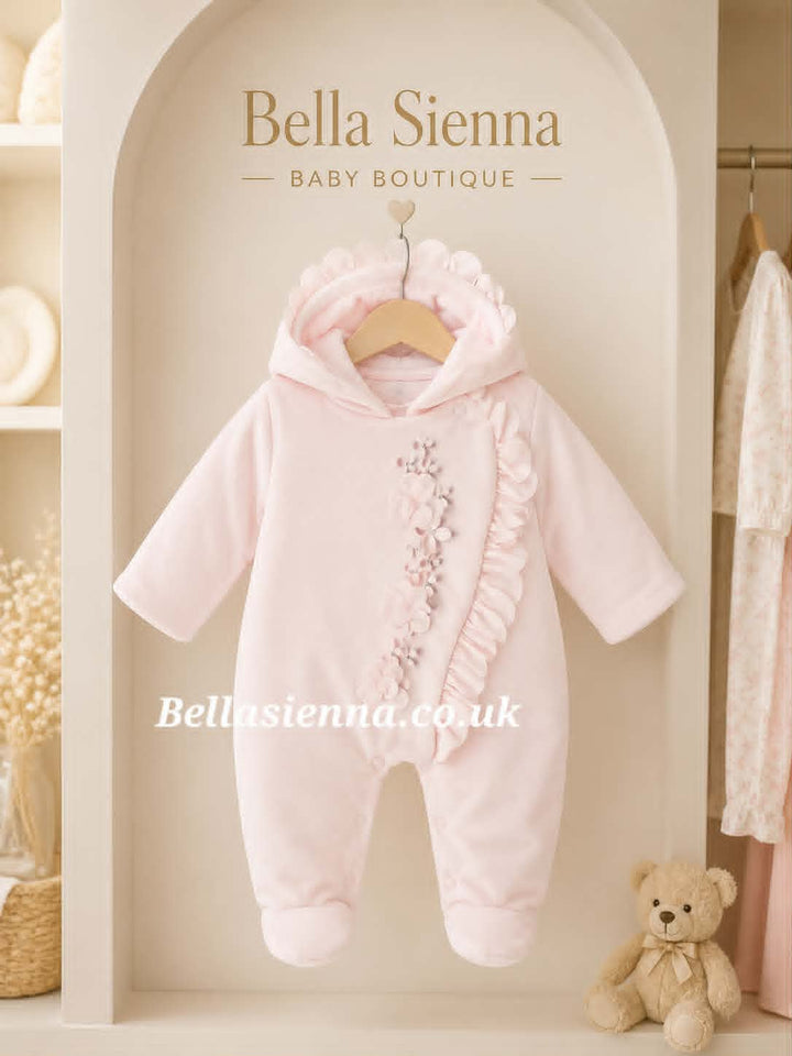 Sofija Girls Pink All In One Pramsuit - ALICJA - Snowsuit