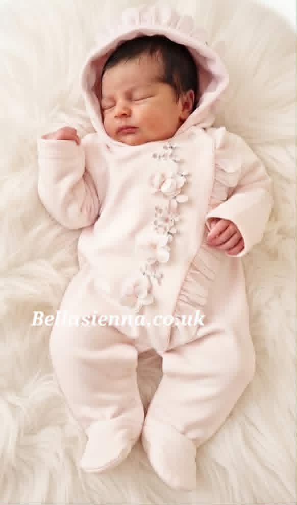 Sofija Girls Pink All In One Pramsuit - ALICJA - Snowsuit