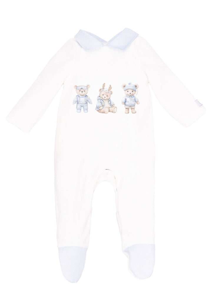 Jamiks "TIBO" All In One Velour Babygrow