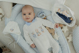Jamiks "TIBO" All In One Velour Babygrow & Hat Set