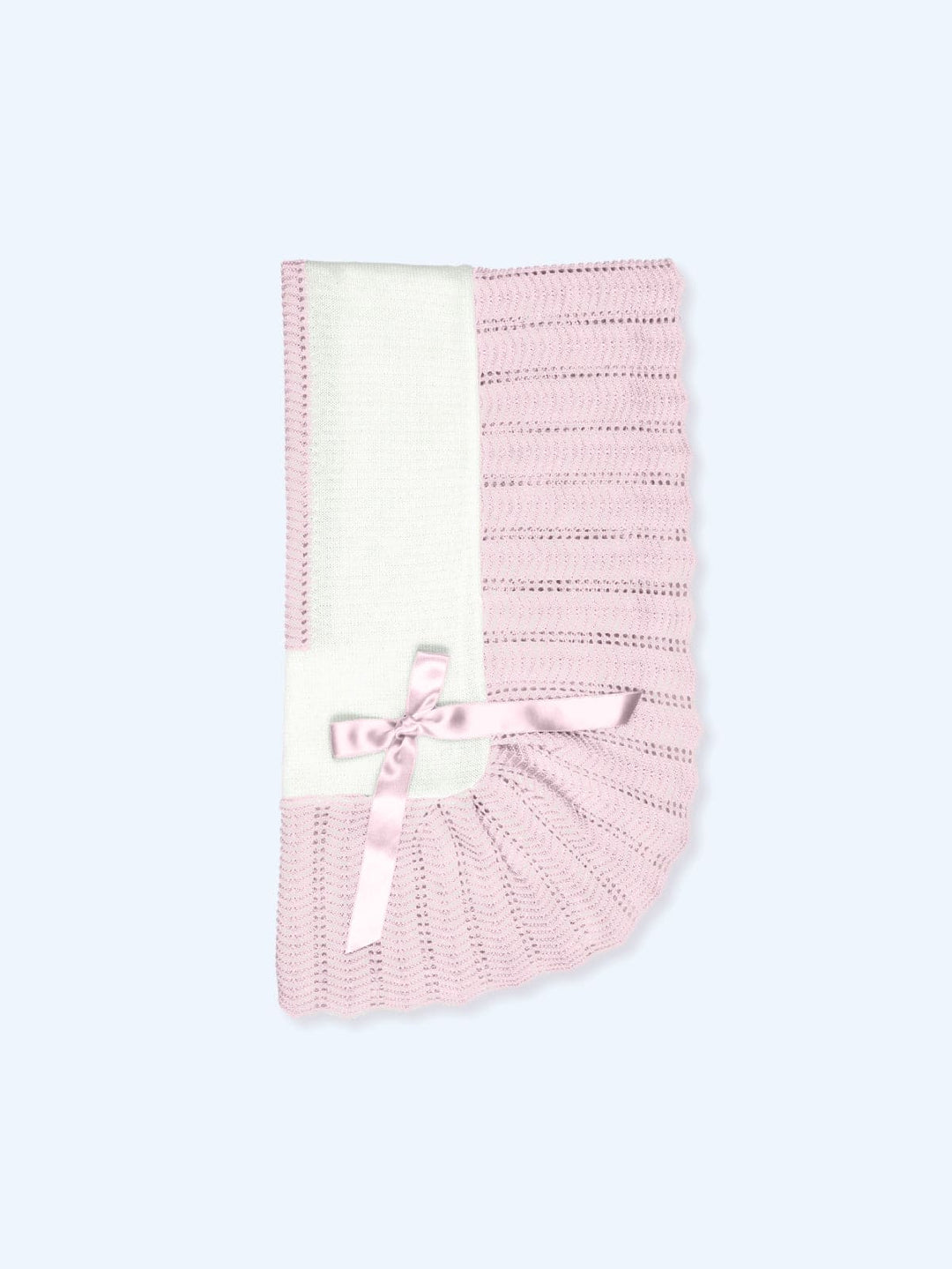 Mac ilusion Knitted Four Piece Set In White & Pink - 9630