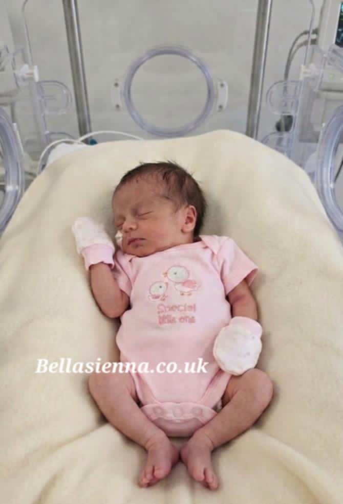 Tiny Me Premature Baby Girls Pink Four Piece Set