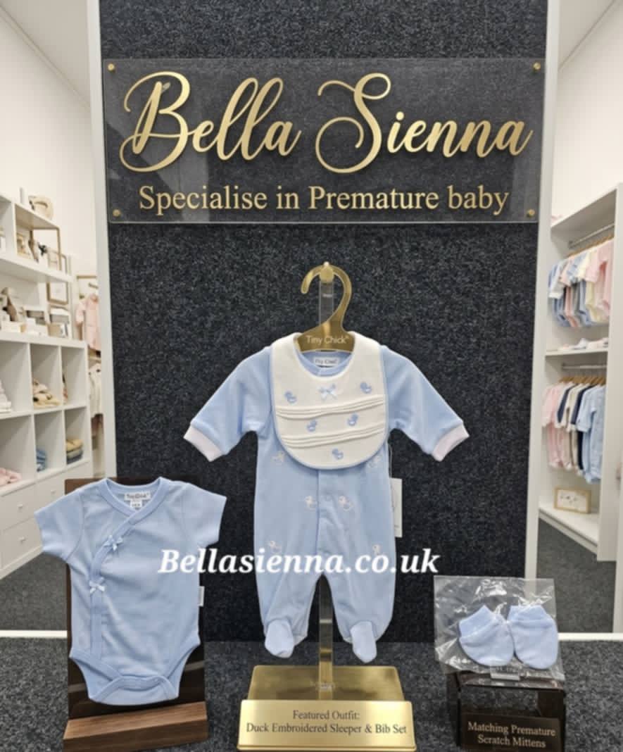 Premature Baby Boys Blue Four Piece Set - 20-473