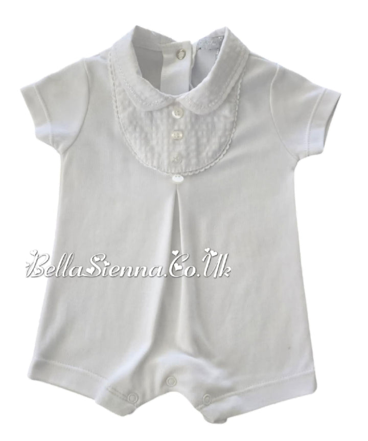 Unisex White Romper - VV0201