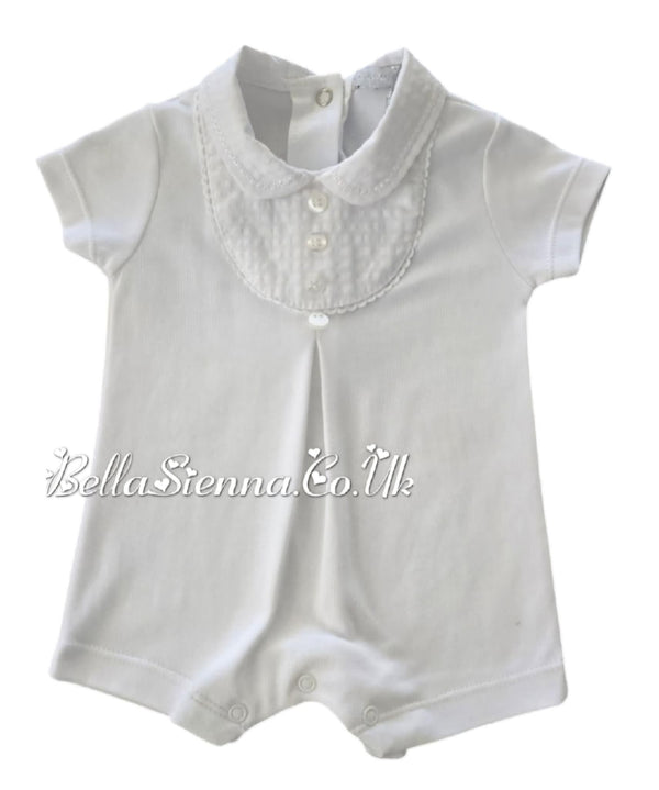 Unisex White Romper - VV0201