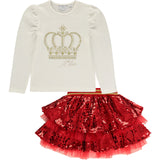 A Dee CHLOE Crown Sequin Skirt Set - W233513