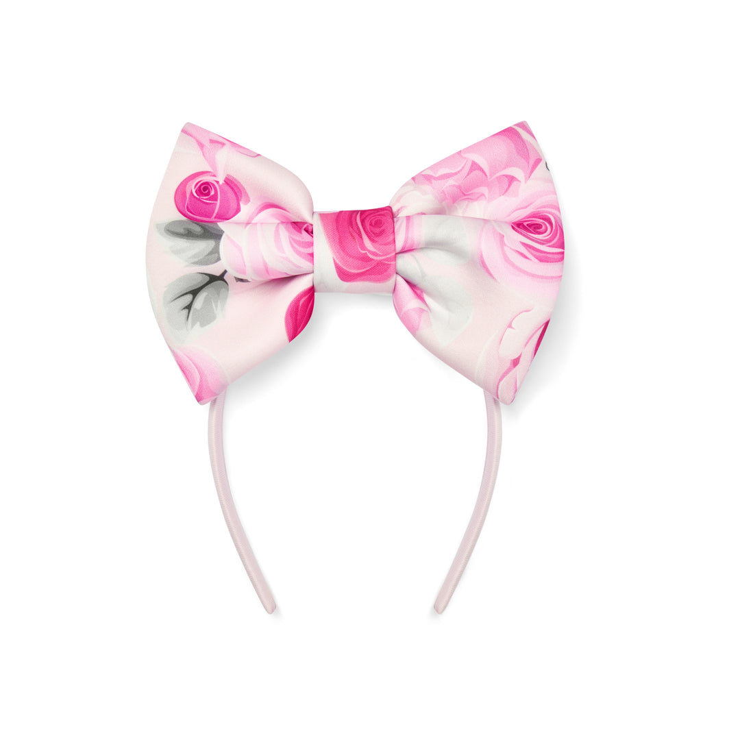 PRE-ORDER - A Dee "ALLIE" Winter Bloom - Rose Print Bow Headband - W261907