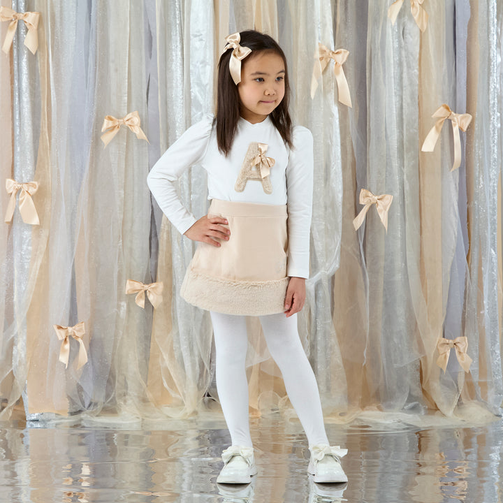 PRE-ORDER - A Dee "ANDREA" Eau De Adee - Snow White Fur Skirt Set - W262515