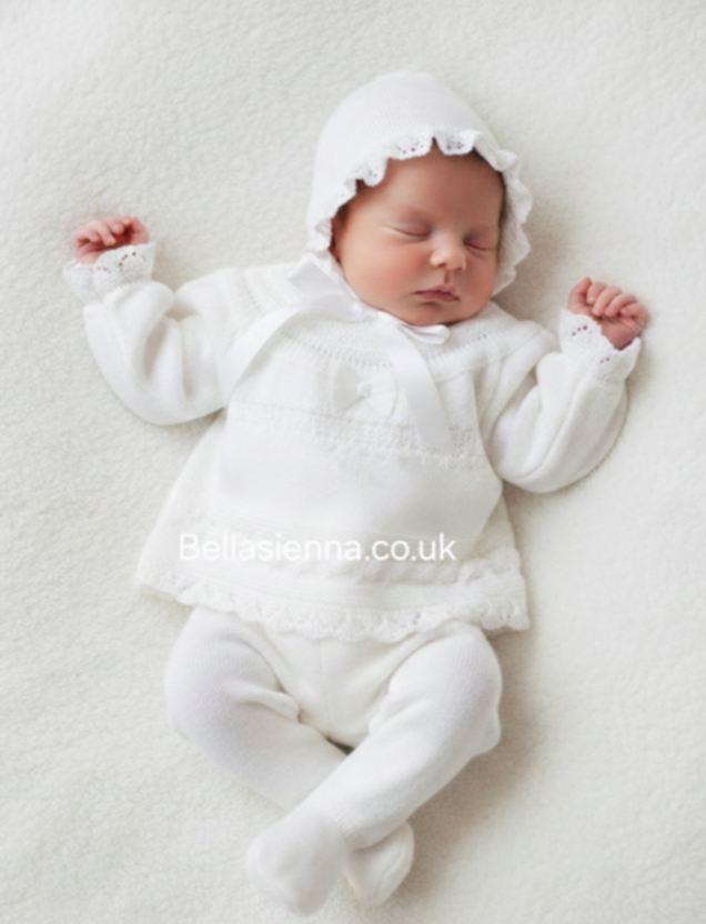 Mac ilusion Girls Baby Outfit - White 7417