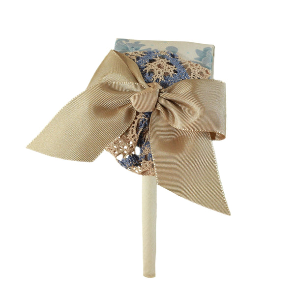 Miranda AW23 Beige & Blue Headband - 1738