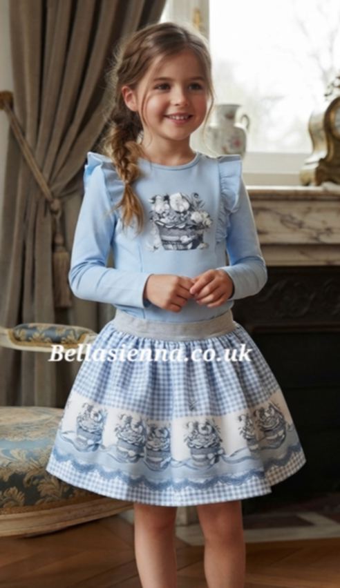 Giorgio Bambini Girls "CUPCAKE" Long Sleeved Top & Skirt Set - YG-10