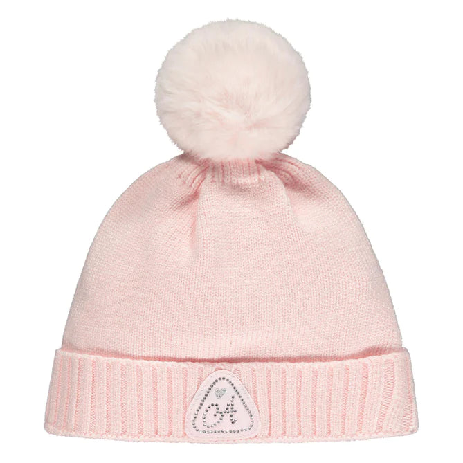 A Dee ASHLEY Pale Pink Pom Pom Hat - W231908
