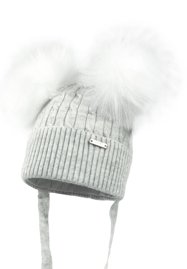 Jamiks Grey Knitted Hat - SINEM