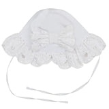 Little A White Broderie Anglaise Sunhat "Jen" - LA24113