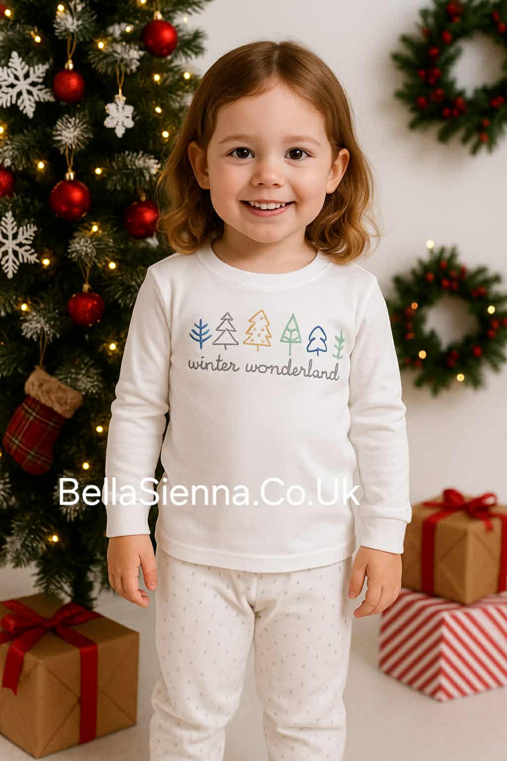 Rapife Unisex White "WINTER WONDERLAND" Pyjamas - 5356