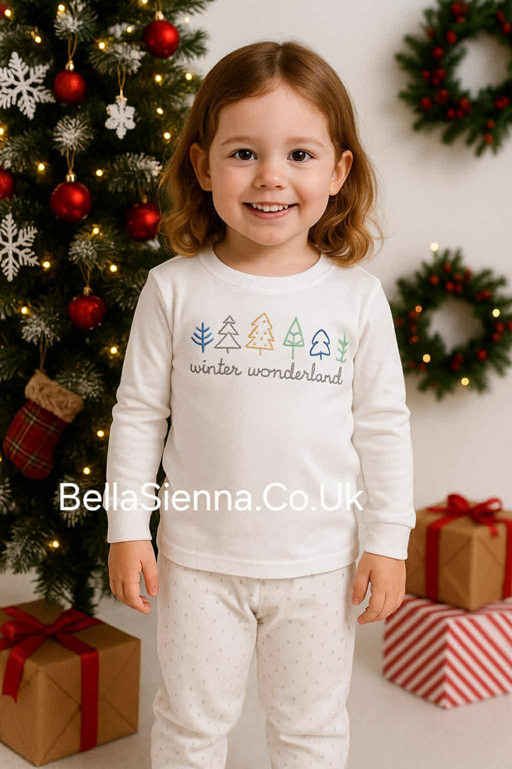 Rapife Unisex White "WINTER WONDERLAND" Pyjamas - 5356