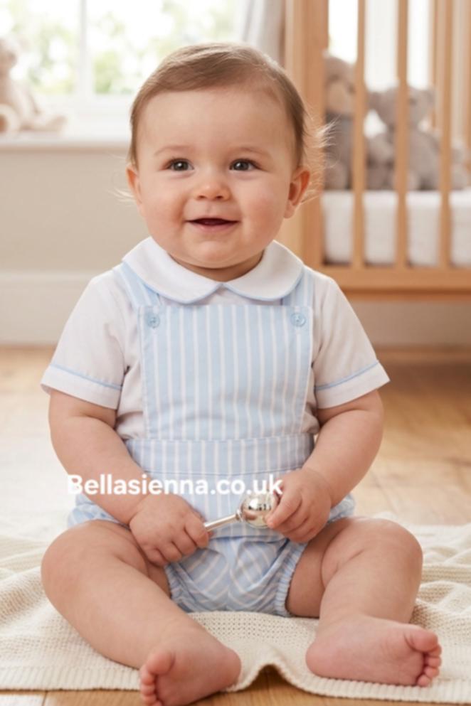 Little Nosh Baby Boys Two Piece Dungaree Set CC51