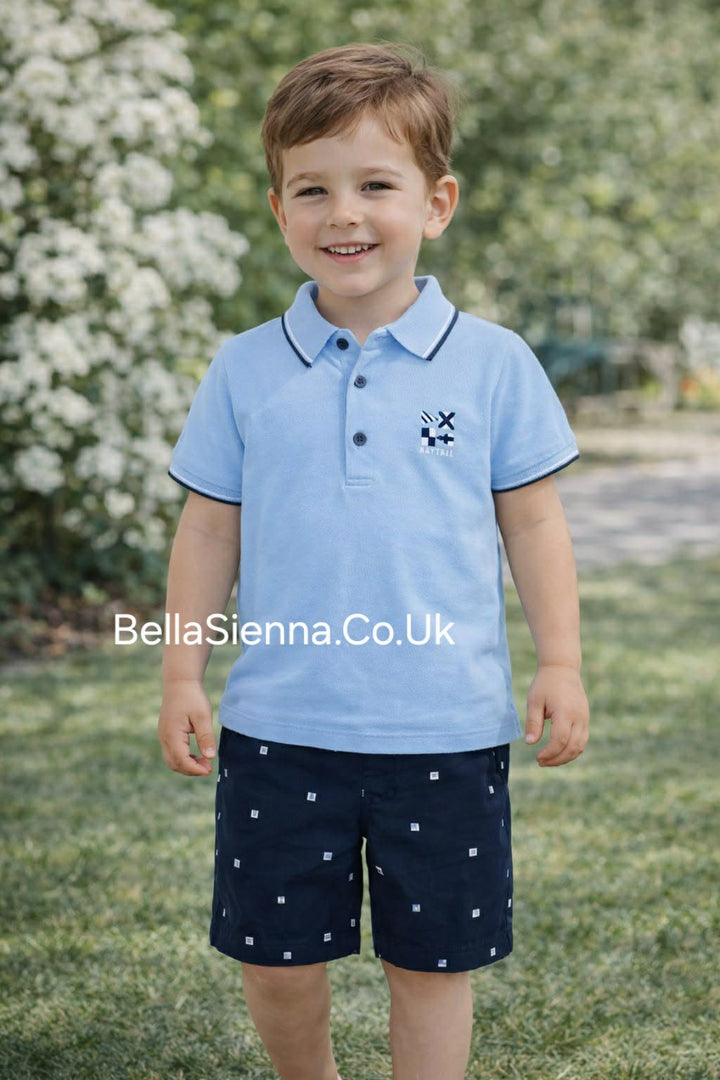 Mayoral Boys Summer Short Set 3245 blue