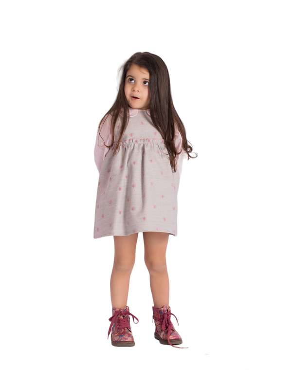 Lor Miral Girls Blouse & Pinafore Dress - 421011 & 42415