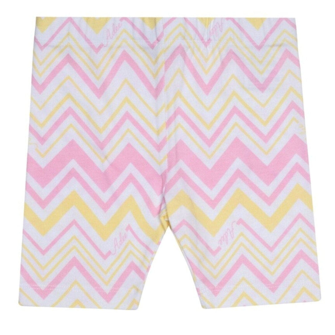 A Dee Chic Chevron "LORAINE" T-shirt & Cycling Shorts Set - S241504