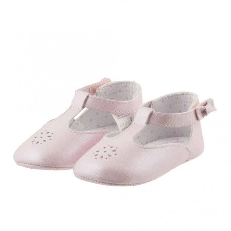 Mayoral Baby Pink Pram Bow Shoes - 9497