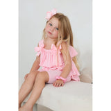 Harris Kids "Ava" Girl's Ruffle Frilly Short Set - Pink