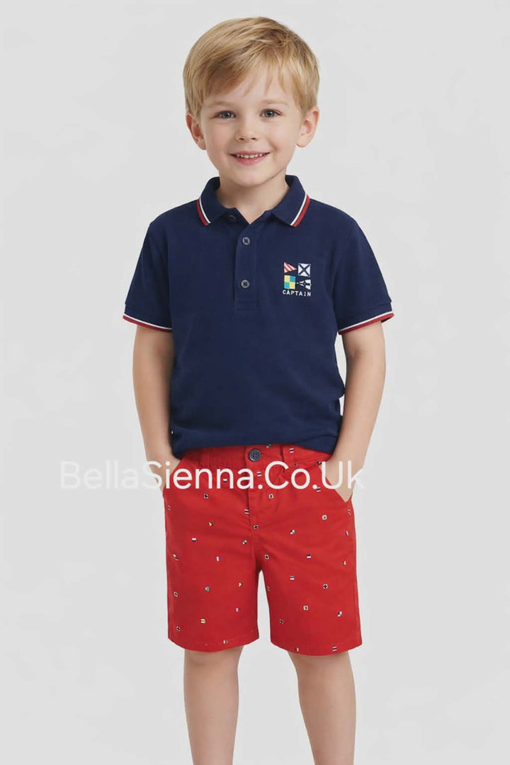 Mayoral Boys Summer Short Set Navy 3245
