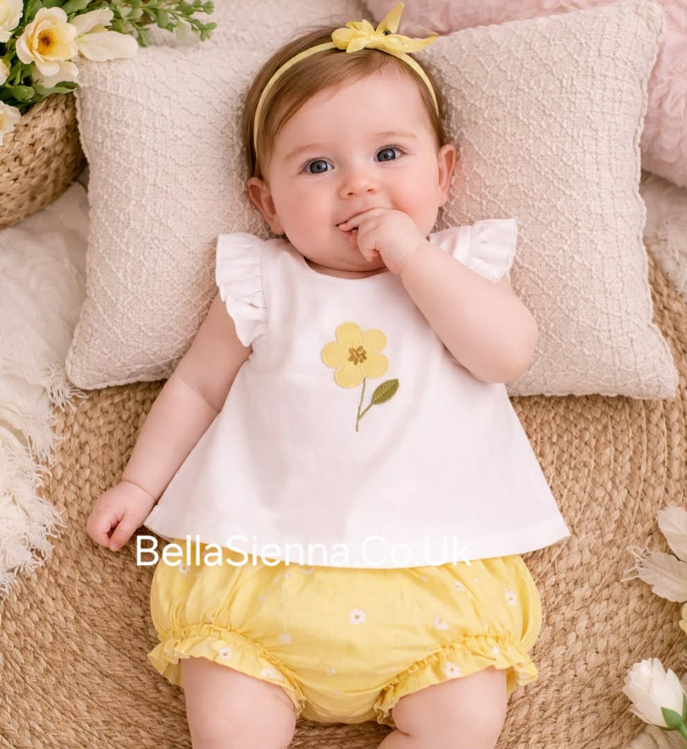 Mayoral Baby Girls Top & Jam Pants Set - 1255 - Sunny