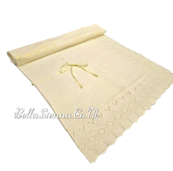 Bella Sienna Lemon Fine Knitted Luxury Shawls
