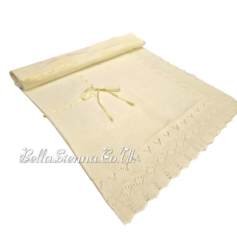 Bella Sienna Lemon Fine Knitted Luxury Shawls - 2027